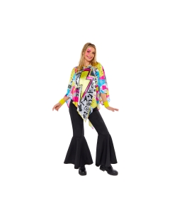 Disfraz Adulto Poncho Hippy Años 80