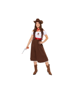 Disfraz Adulto Vaquera Oeste Talla S