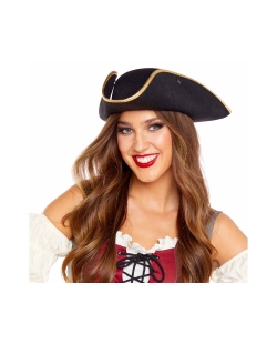 Disfraz Acc. Gorro Pirata Borde Oro