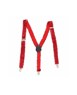 Disfraz Acc Tirantes Lentejuelas Rojas 2.5Cm Adulto