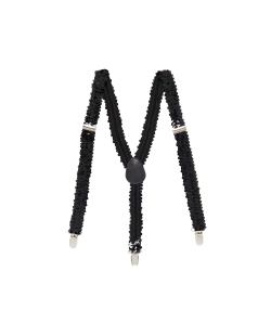 Disfraz Acc Tirantes Lentejuelas Negras 2.5Cm Adulto