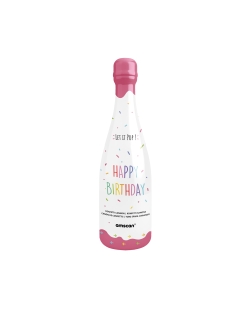 Botella Lanza Confeti Multicolor Foil 32cm Rosa 