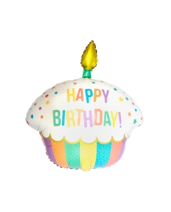 Forma Pastel Cumpleaños Arcoiris 58X66cm