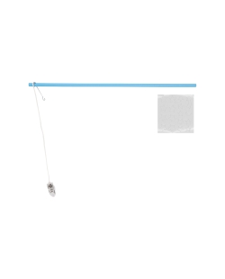 Palo Farolillo Luz Led Azul Pegatinas Neon Madera 40cm 