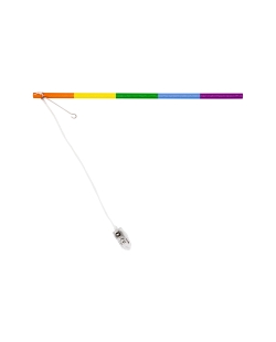 Palo Farolillo Luz Led Arcoiris Madera 30cm 