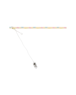 Palo Farolillo Luz Led Corazones Madera 30cm 