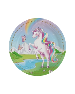 Platos 23cm Sueños Unicornio 