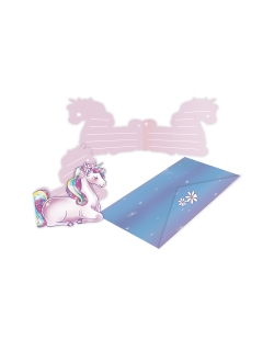 Invitaciones Sueños Unicornio 