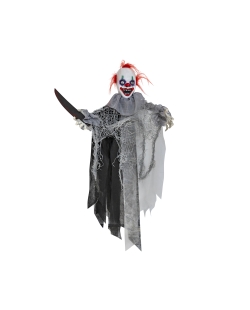 Animatronic Colgante Payaso Con Cuchillo 28X20X60cm