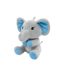 Peso Peluche Elefante Orejas Azules Lazo 21cm/170gr 