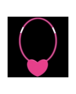 Collar Corazon Neon 