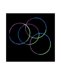 Collares Neon Tricolor Plastico 60cm 