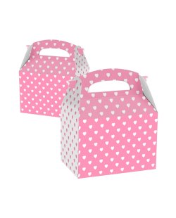 Caja para Fiesta Rosa y Blanca - 15 cm de largo ***OFERTA DTO NO ACUMULABLE