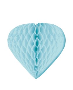 Decoracion Corazon Nido Abeja Blanco/Turquesa/Rosa ***OFERTA DTO NO ACUMULABLE