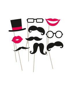 PHOTO KIT BOOTH BIGOTES 