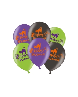 Globos 27 cm: Happy Halloween 