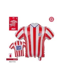 Globo Foil Camiseta Atletico Madrid 60X57cm ***OFERTA DTO NO ACUMULABLE