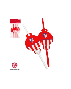 Pajitas Atletico Madrid Escudo F.Rojo ***OFERTA DTO NO ACUMULABLE