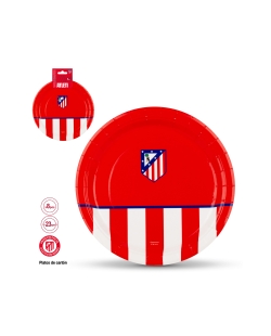Platos Atletico Madrid Forma Escudo 23cm ***OFERTA DTO NO ACUMULABLE