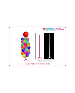 EXPOSITOR GLOBOS PLASTICO (blanco)