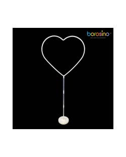 Columna Corazon + Base Llenar Agua 23cm Plastico