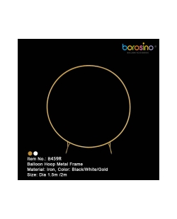 Marco-Arco Circulo Metal Blanco 2m Base T