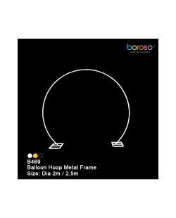 Marco-Arco Circulo Metal 2m Blanco
