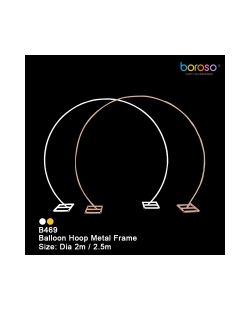 Marco-Arco Circulo Metal 2,5m Blanco