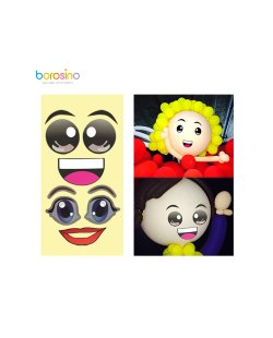 Pegatinas Maxi Para Globos Cara Hombre Y Mujer 