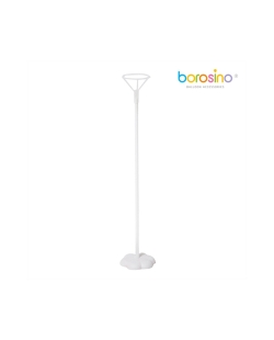 CENTRO MESA BASE FLOR 8cm + MAXIPALO 39cm + COPA 6cm (blanco)