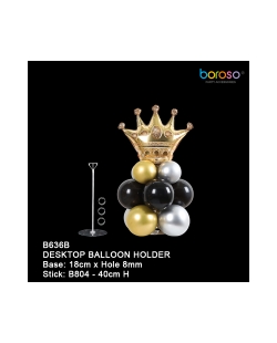 Centro De Mesa Transp.(Base 17,5cm +Maxipalo 40cm +Copa B +3 Anillos Cuartetos)