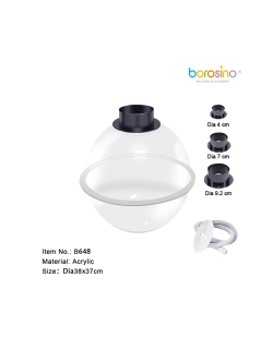 Englobadora Plastico 38X37cm (Boca 9,2cm)