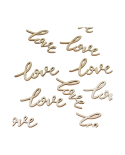 Confeti Love Madera ***OFERTA DTO NO ACUMULABLE