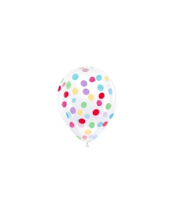 Globos Latex Confeti Circulos 30cm ***OFERTA DTO NO ACUMULABLE