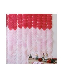 Cortina Corazones Papel Seda ***OFERTA DTO NO ACUMULABLE