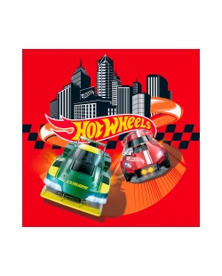 Servilletas 33 x 33cm Hot Wheels