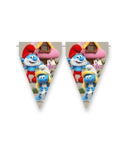 Banderin Pitufos 20 X 30cm X 3m