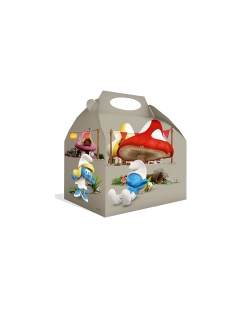 Cajita Pitufos 16 x 16 x 10,5cm