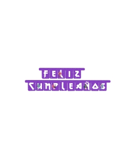 Guirnalda Monster HIgh Feliz Cumpleaños 33 x 46cm