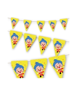 Banderin Payaso Plim Plim 20x30cm x 3mt