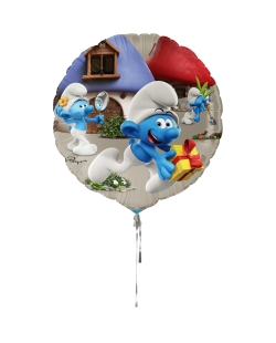 Globo Redondo 46cm Foil Pitufos