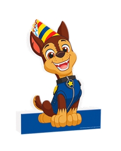 Figura Corcho Patrulla Canina Chase 29cm X 21cm