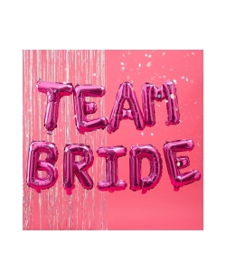 Bunting Bulloon Team Bride Foil Color Rosa Fuerte ***OFERTA DTO NO ACUMULABLE