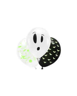 Globos Latex 27cm Boo! Luz Negra ***OFERTA DTO NO ACUMULABLE