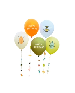 Globos Latex Impreso Con Tira Bichos ***OFERTA DTO NO ACUMULABLE