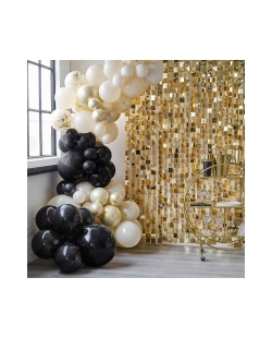 Kit Globos Latex Para Arco Negro, Crema Y Champan ***OFERTA DTO NO ACUMULABLE