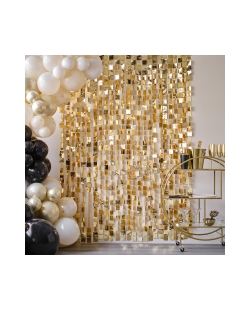 Cortina Lentejuelas Oro 0,96X2M ***OFERTA DTO NO ACUMULABLE