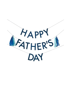 Guirnalda Happy Father S Day Con Borlas Eco ***OFERTA DTO NO ACUMULABLE