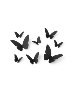 Decoracion Mariposa Negra Papel 6-12cm ***OFERTA DTO NO ACUMULABLE
