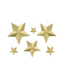 Decoracion Estrellas Oro ***OFERTA DTO NO ACUMULABLE